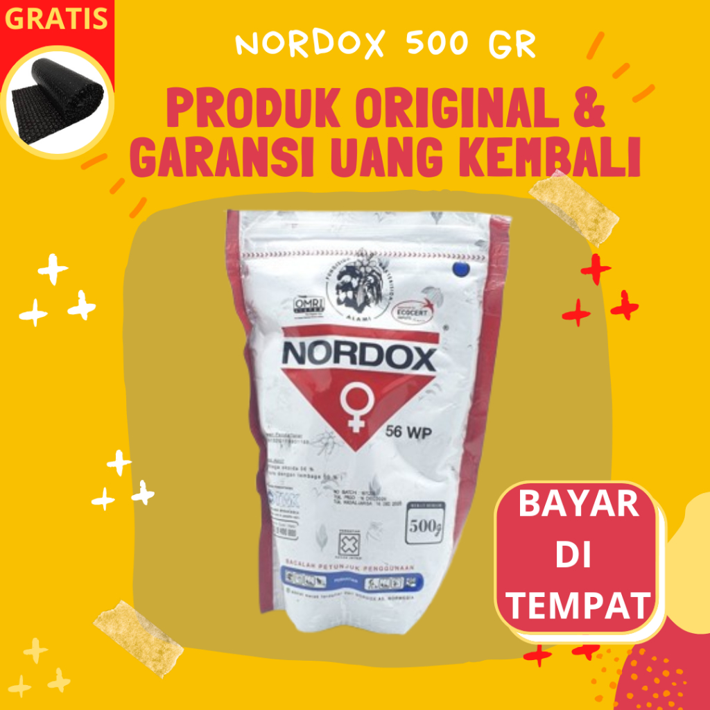Fungisida Bakterisida Alami Pembasmi Jamur Tanaman Padi Kakao Kentang Cabai NORDOX 500 GRAM
