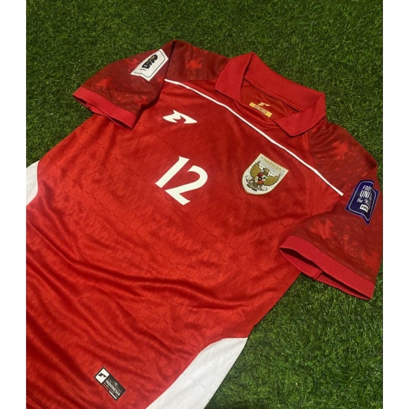 JERSEY TIMNAS INDONESIA erspo JERSEY INDONESIA  PATCH PIALA DUNIA HOM AWAY JERSEY BOLA DEWASA JERSEY