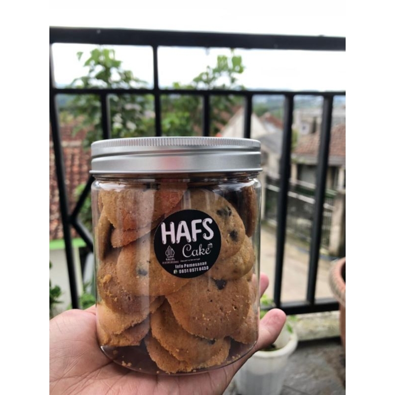 Kue lebaran Chocochip tulip cookies