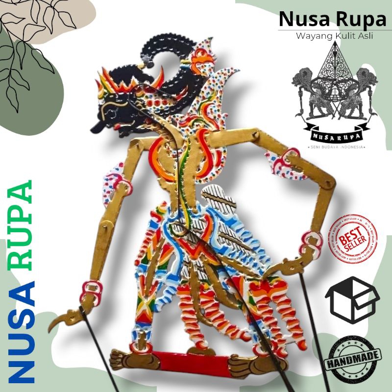 wayang kulit asli GATOTKACA tinggi -+55cm