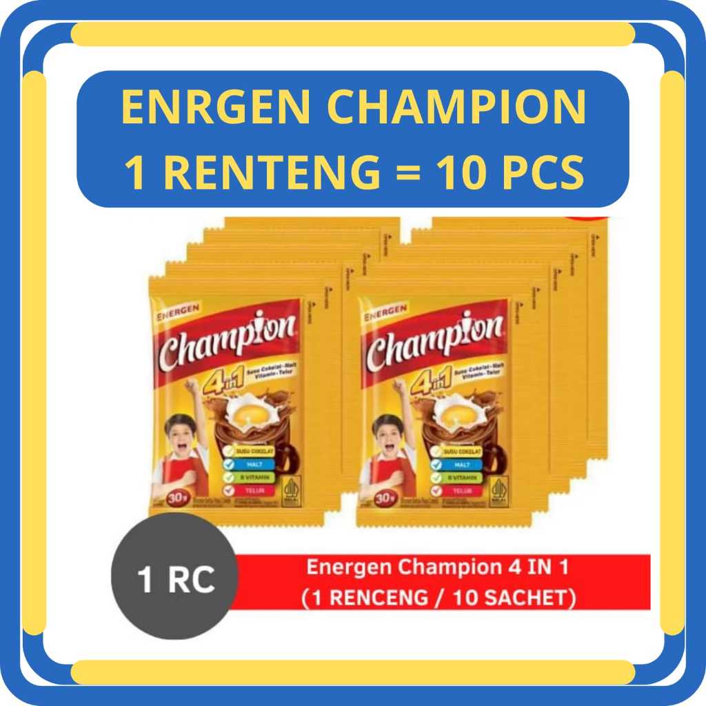 

Champion Susu Cokelat 1 Renteng 10 Sachet