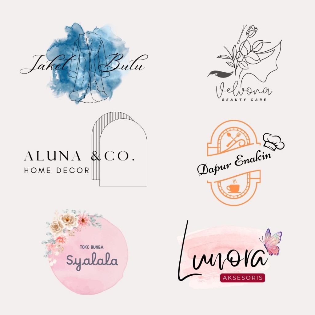 TERIMA PESANAN MENDADAK / Jasa desain logo olshop toko / jasa desain logo sticker / stiker kemasan