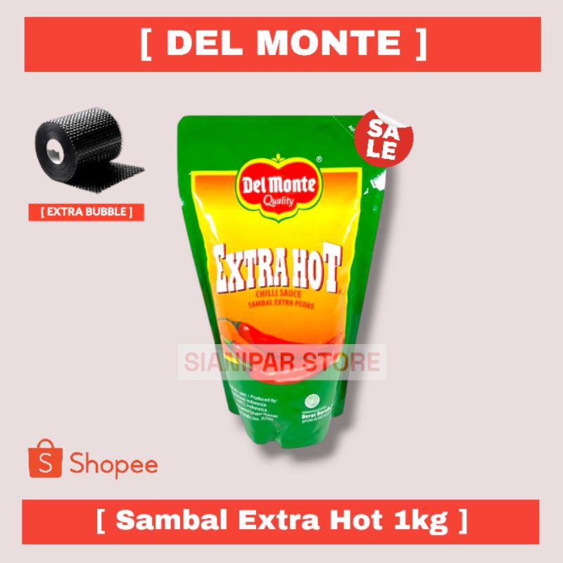 

DelMonte Saus Extra Hot Chilli Pouch 1000 gr