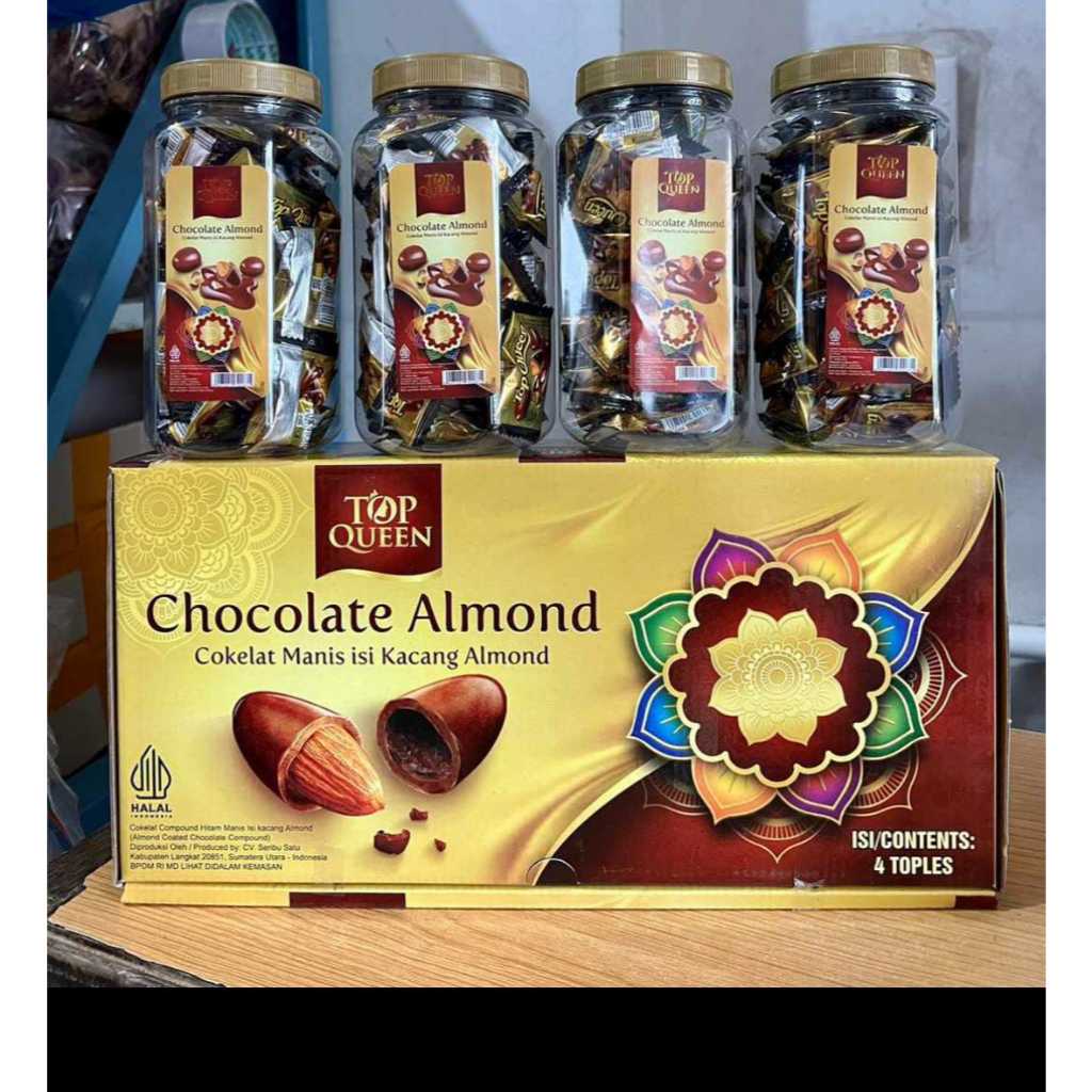 

COKLAT ALMOND TOP QUEEN ISI 4 TOPLES