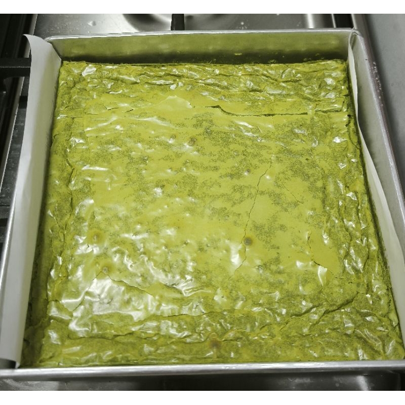 Fudgy Matcha Brownies