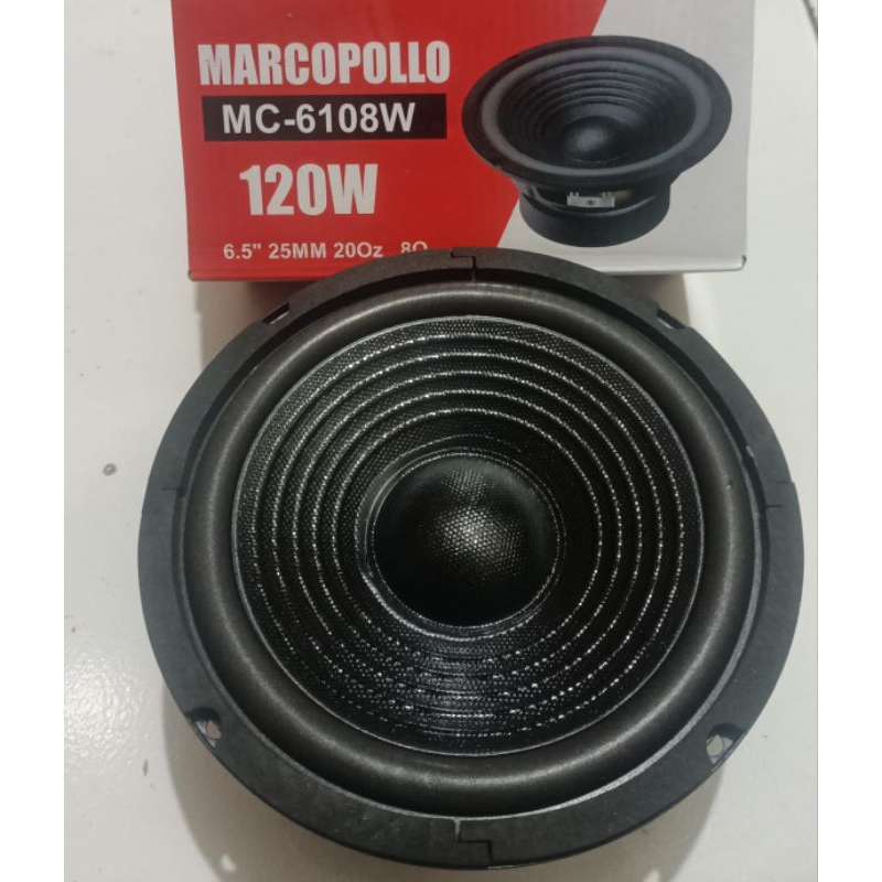 speaker marcopolo mc6108w woofer 6.5" 120w