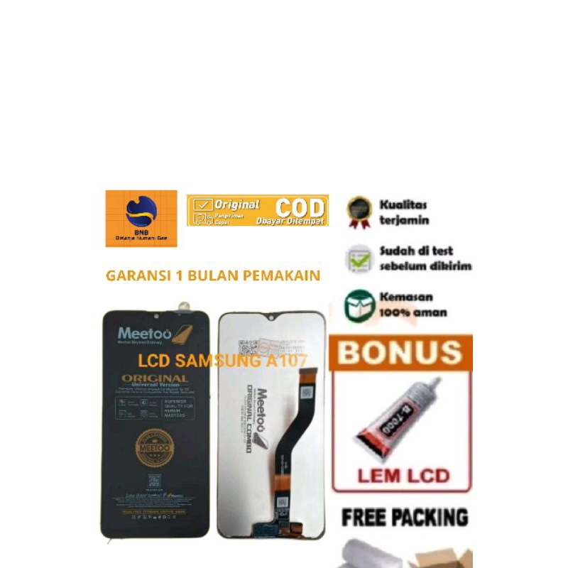 LCD HP SAMSUNG A107 MEETO LCD TOUCHSCREEN SAMSUNG GALAXY A10S 2019 A107 A107F BLACK METTO ORIGINAL L