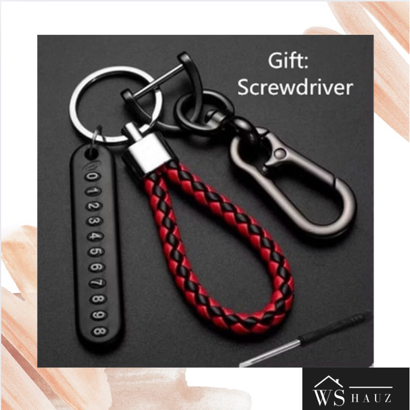 GANTUNGAN KUNCI SET DENGAN TAG NOMOR CANTOLAN GANTUNGAN KUNCI MODEL KEPANG MOBIL MOTOR RUMAH