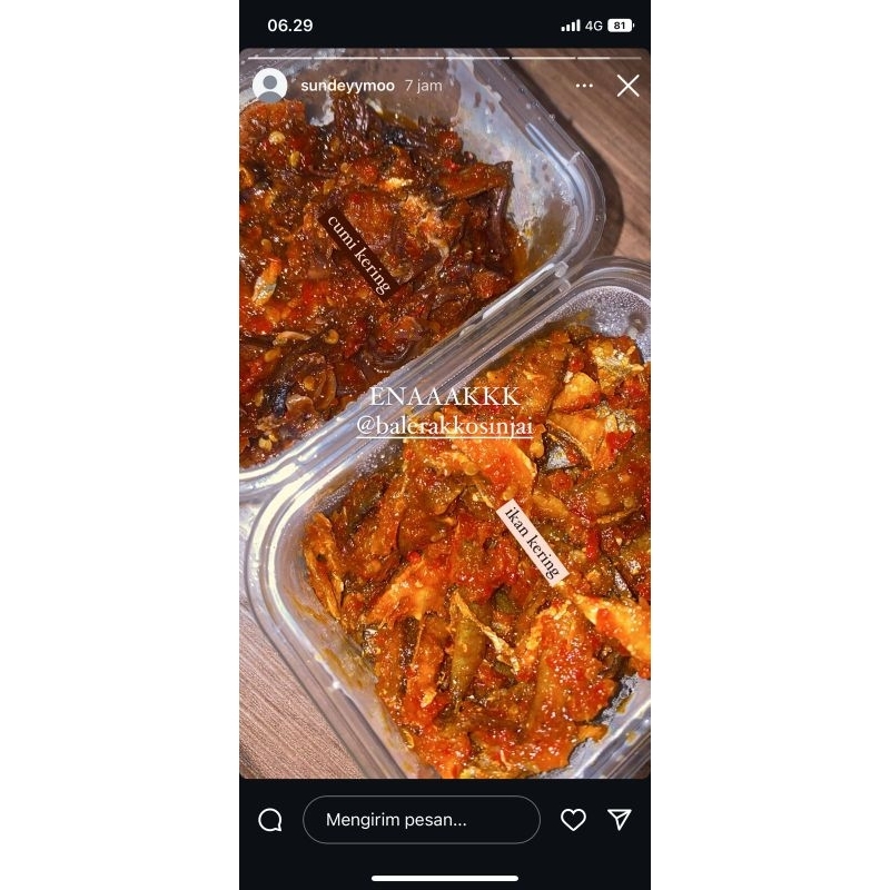 

sambal ikan kering dan sambal rebon kering