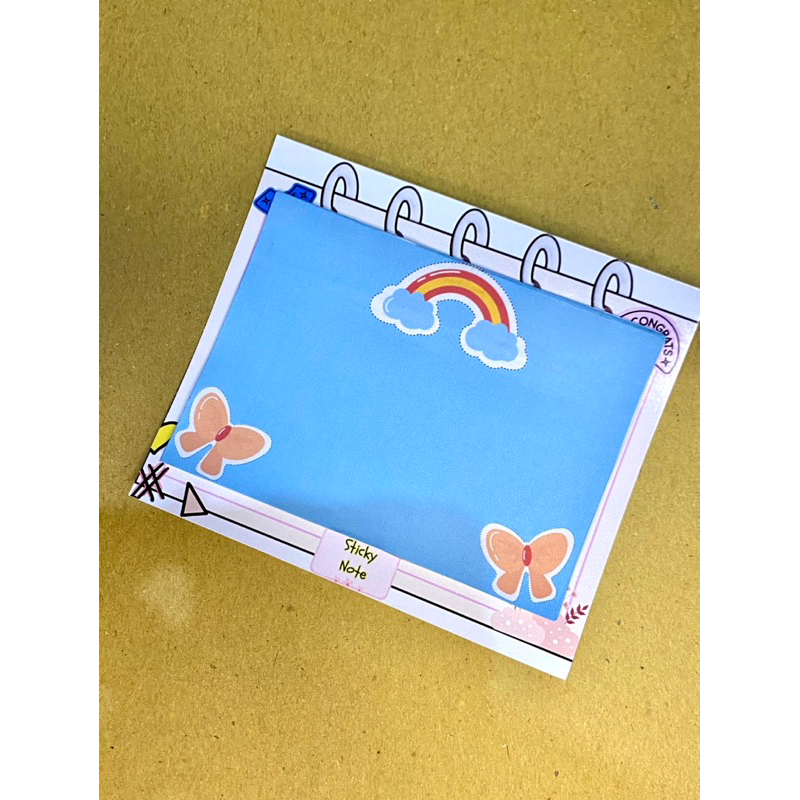 

sticky note ukuran sedang/sticky note murah 2025/buku catatan kecil/buku harian kecil
