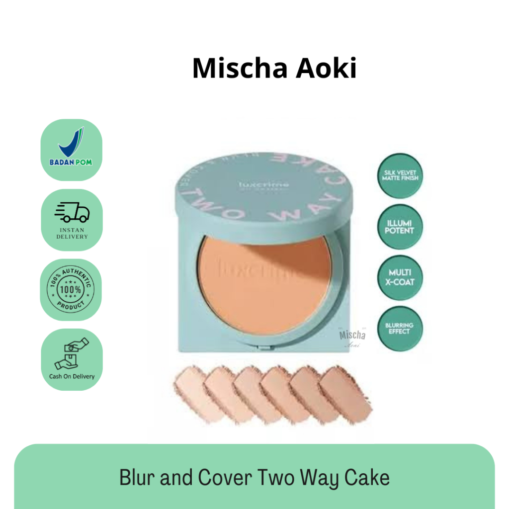 [BISA INSTAN] Blur & Cover Two Way Cake in Custard / Buttercream / Honeycomb / Creampuff / Opera  Em