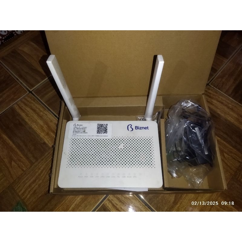 Modem Router Wifi Huawei - ONT EG8145V5 
Ori biznet