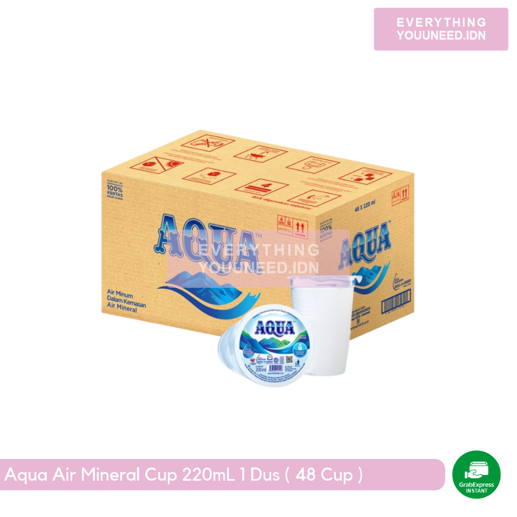 

AQUA Air Mineral 220ml x 48 cup (1 box)