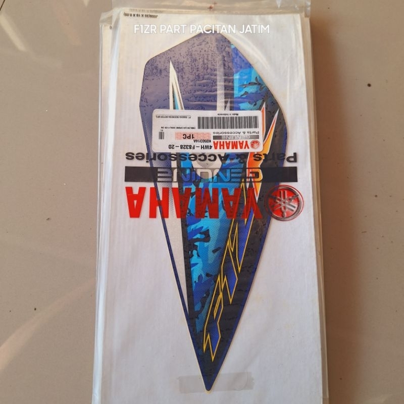 striping sayap luar kiri f1zr fizr 2005 biru original
