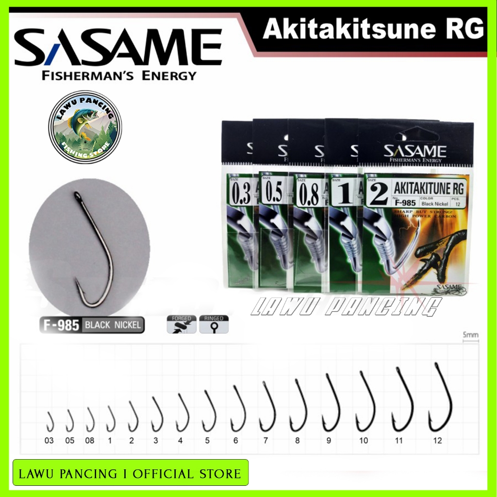 Mata kail pancing SASAME AKITAKITSUNE RG (F-985) Bahan Carbon