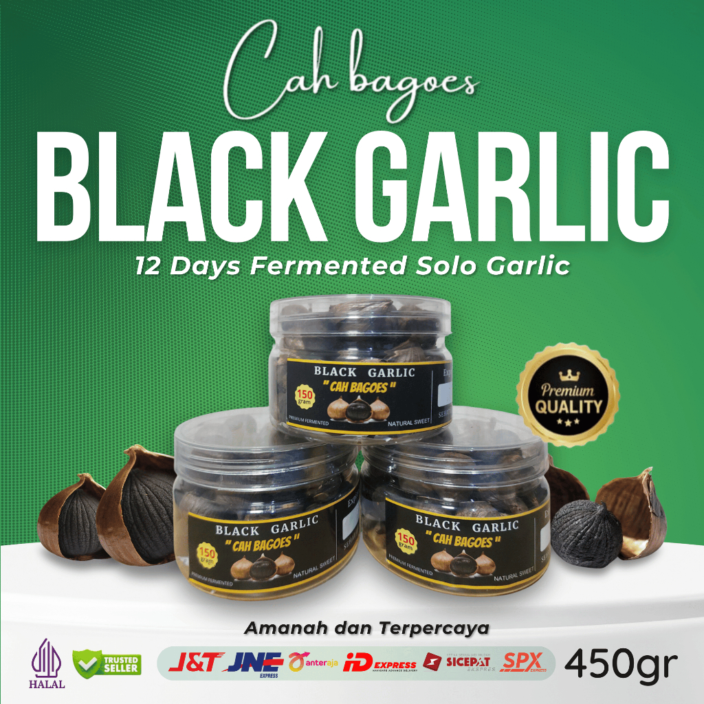 

Black Garlic 3 Toples 450 Gram Amanah Dan Terpercaya