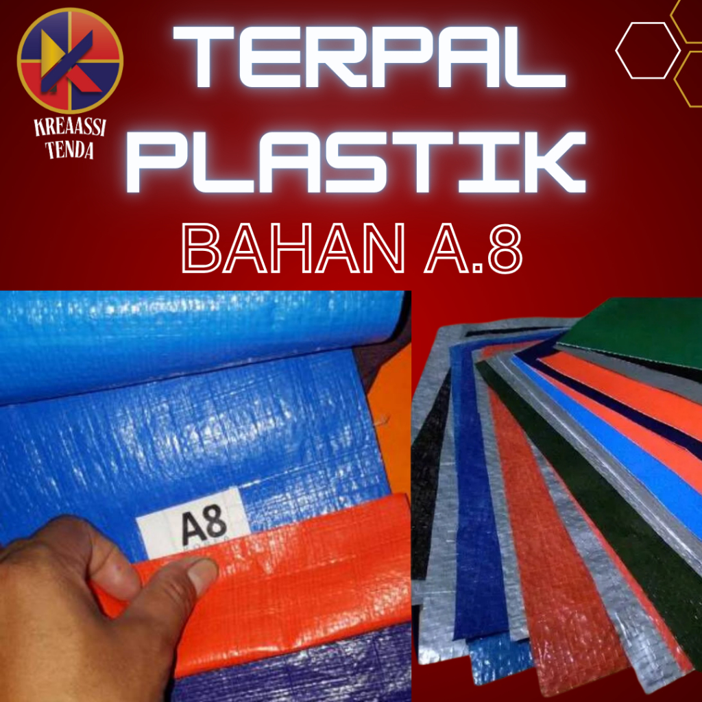 TERPAL PLASTIK A8 KOREA TERPAL BESAR/ TERPAL PLASTIK SERBAGUNA METERAN ECERAN