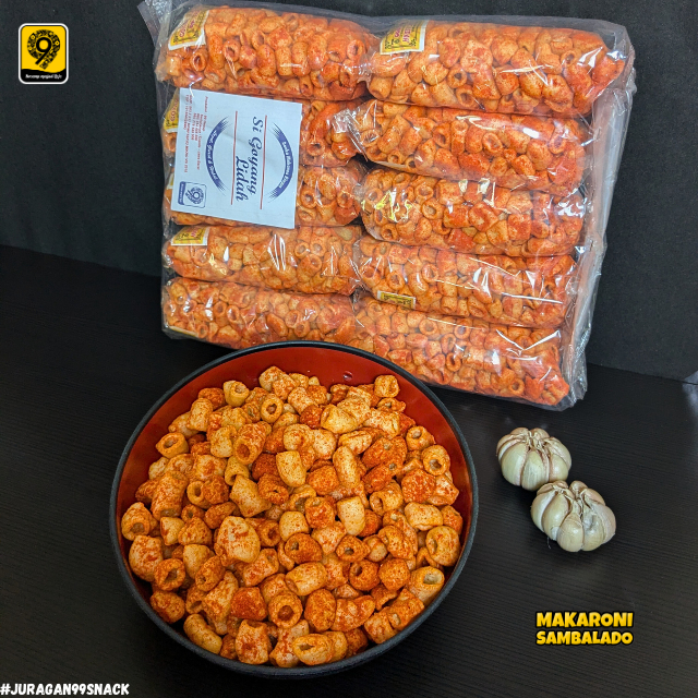 

Kerupuk Makaroni Pedas Juragn 99 Snack | Paket 2000an