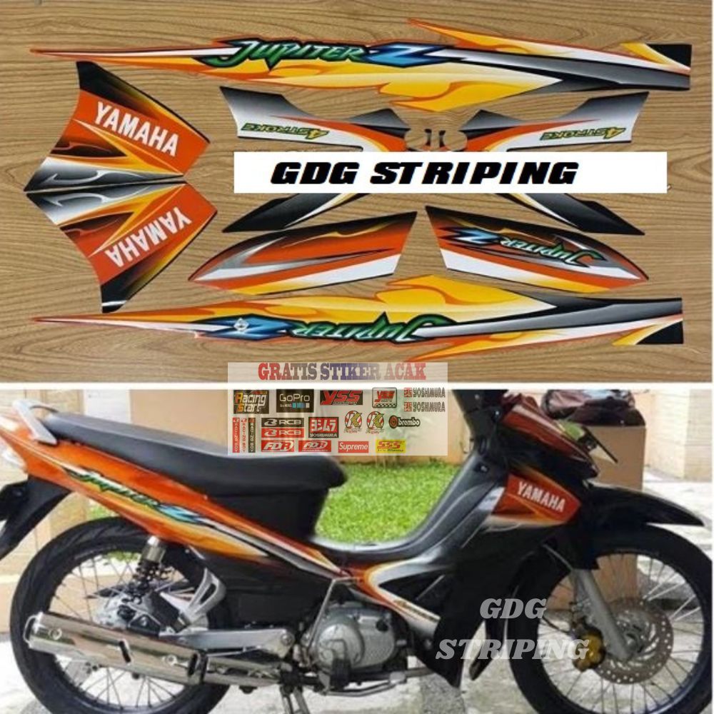 Striping Stiker Yamaha Jupiter Z 2005 Oren Murah GDG