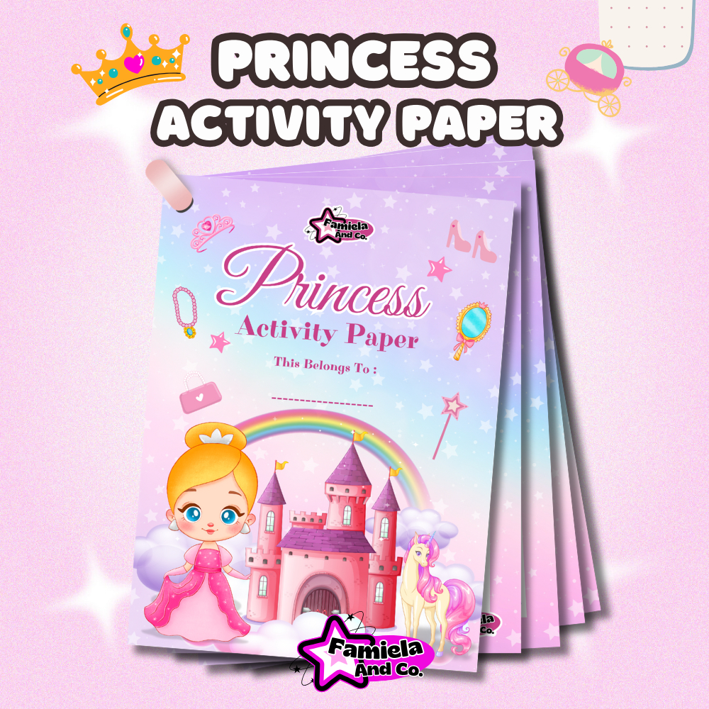 

ACTIVITY PAPER PRINCESS - 10 Lembar Glossy + Gratis Spidol Penghapus & Plastik Hologram