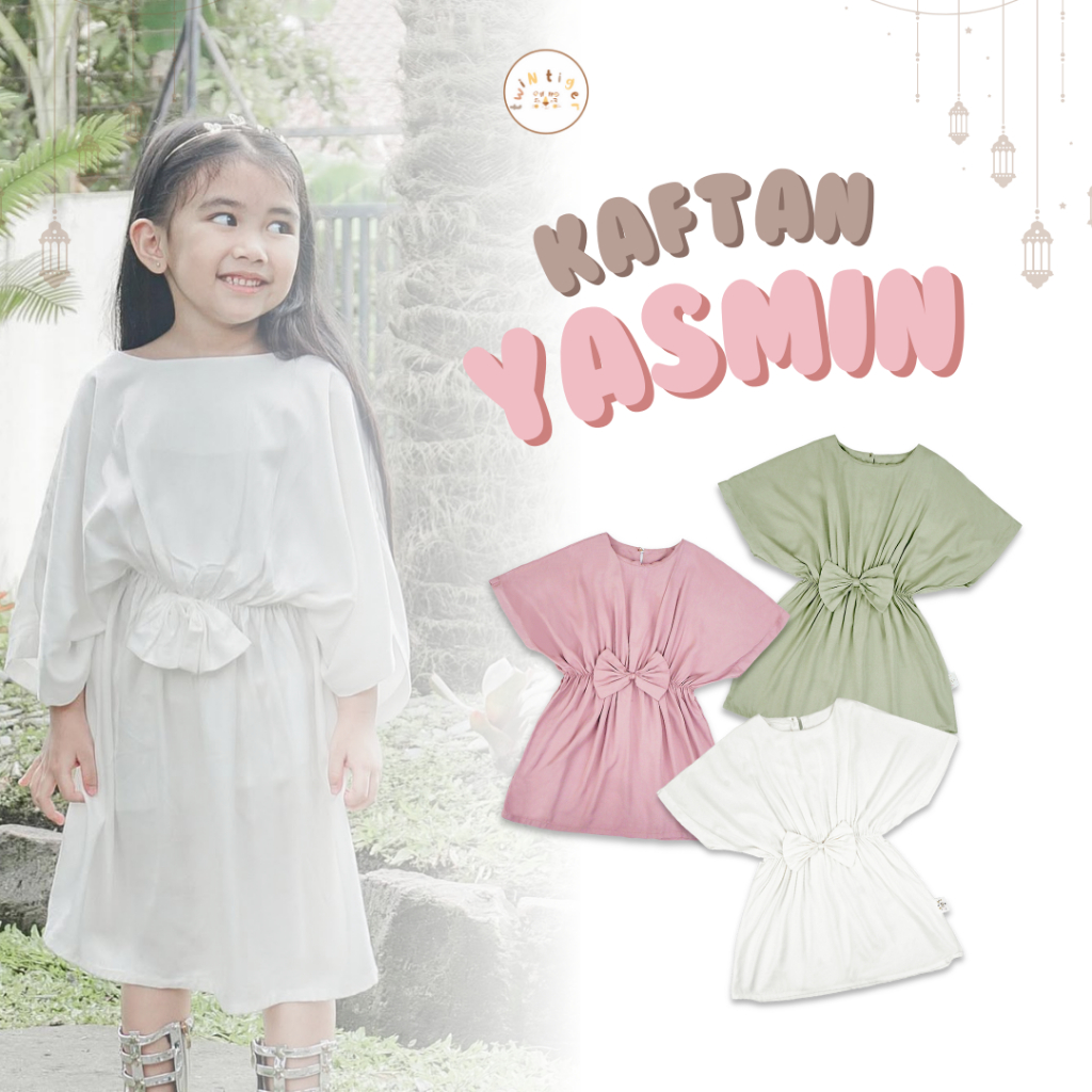 KAFTAN YASMIN - Baju Muslim Anak Perempuan Usia 1-6 Tahun Modis & Nyaman TWIN TIGER