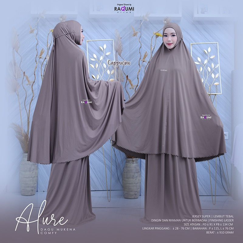 ALURE MUKENA DAGU, BAHAN JERSEY ADEM LEMBUT TIDAK BIKIN GERAH, FINISHING LASSER, MUKENA DEWASA, MUKE