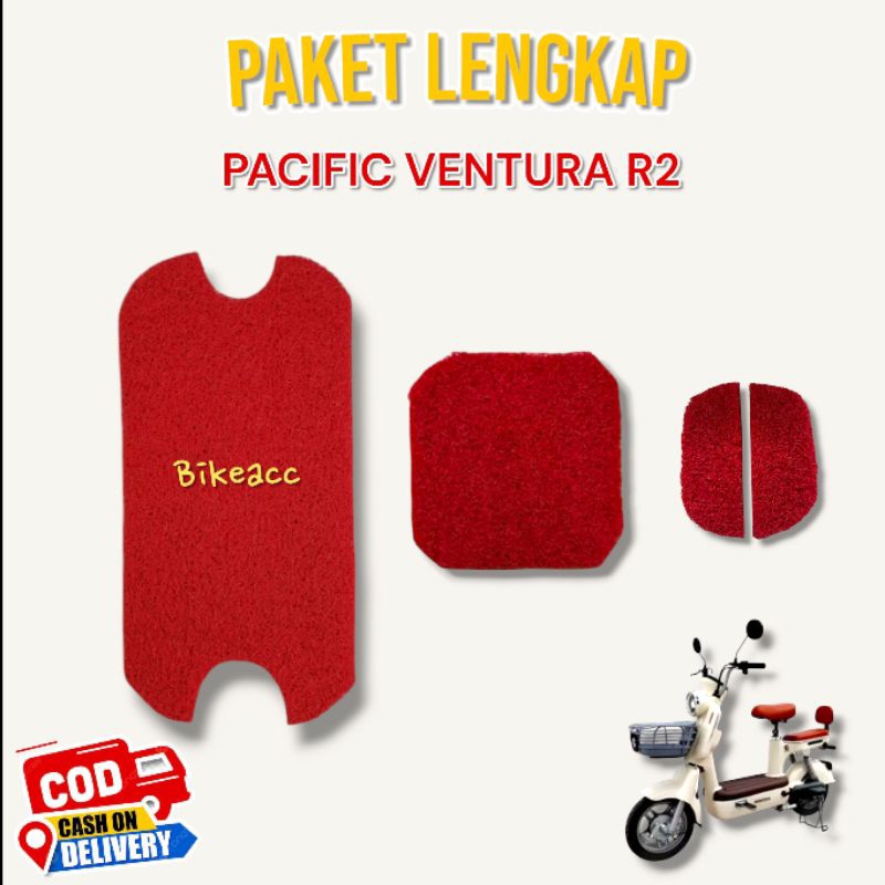 PAKET LENGKAP Karpet Sepeda Listrik Pacific Ventura R2 - Mie Bihun Serabut