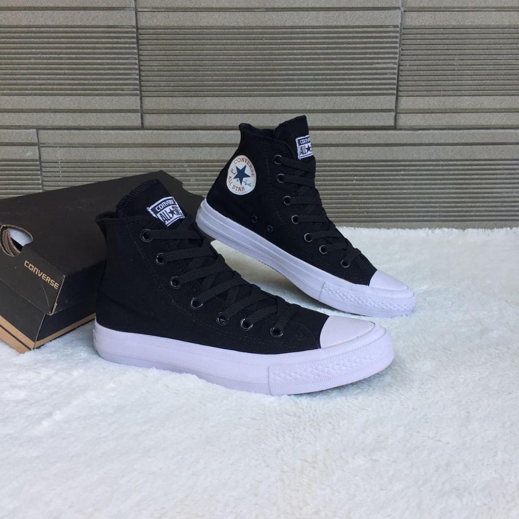 Sepatu murah Converse All Star CT High Warna Black White