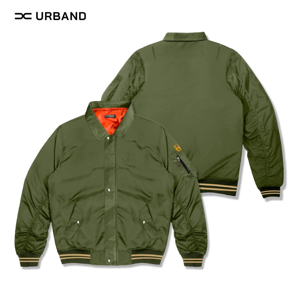 Jaket Bomber Polos Basic Waterproof Double  Resleting & Kancing Kenok Terbaru