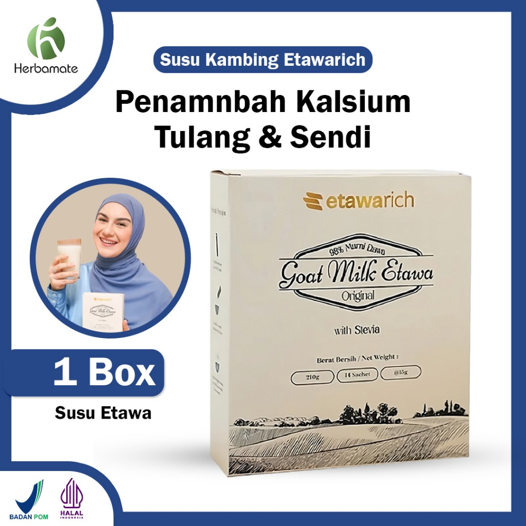 

ETAWARICH Susu Kambing Etawa Mencegah Pembentukan Asam Urat Pure Goat Milk 98%