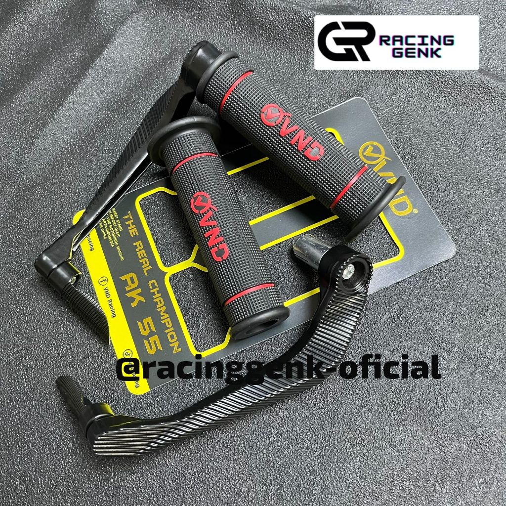 Variasi jalu proguard stang paket grip vnd merah Semua Motor pcx nmax aerox vixion cbr250 cb150r r15