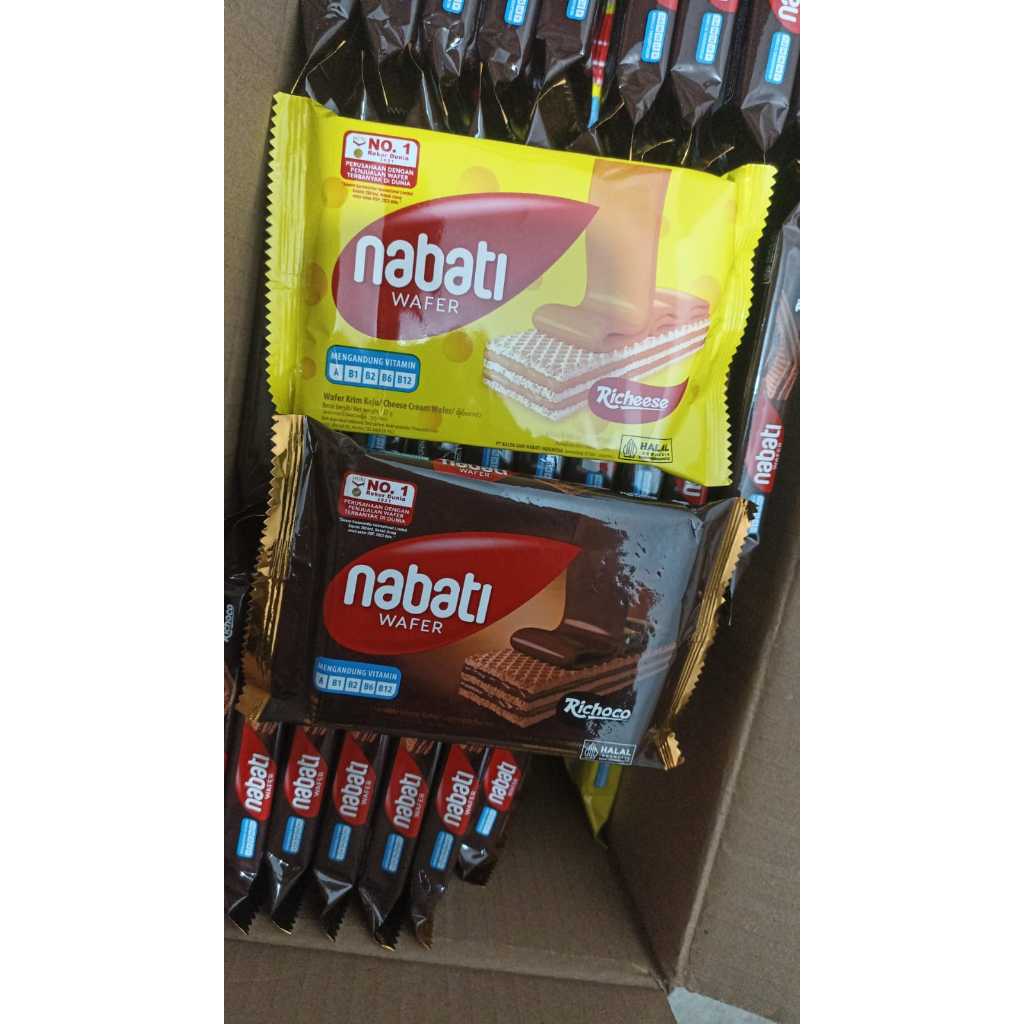 

Nabati Wafer Keju dan Coklat Mylunarystore satuan isi 1pcs