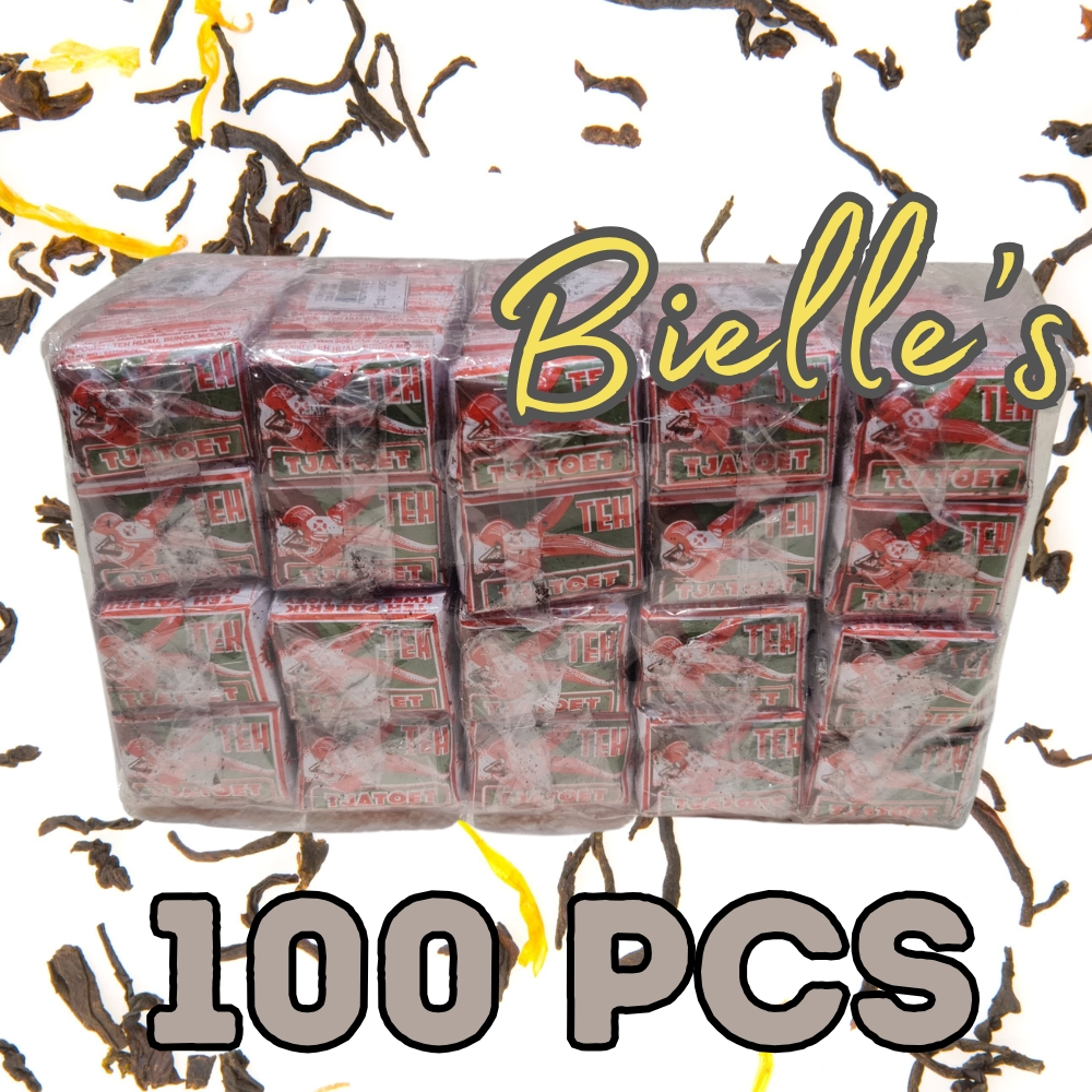 

100 Pcs - Teh Tjatoet Hijau Istimewa 100Pcs - SLOP SLAWI TEGAL - Teh Catut LOSINAN Melati Tradisional Awur Tubruk - Tjatut LUSINAN Jasmine Tea Bubuk - 2Tang - 2 Tang