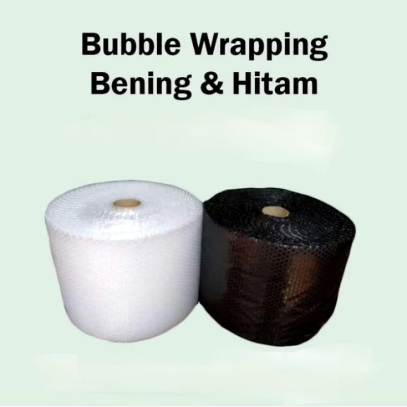 

Ready Langsung Kirim Bubble Wrap Hitam/Bubble Wrap Bening Ukuran 30 cm x100 cm