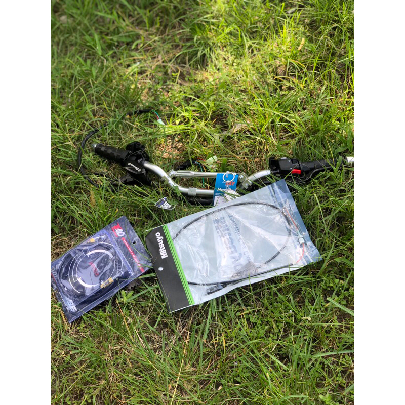 PAKET stang day set handgip jalu holder & master rem