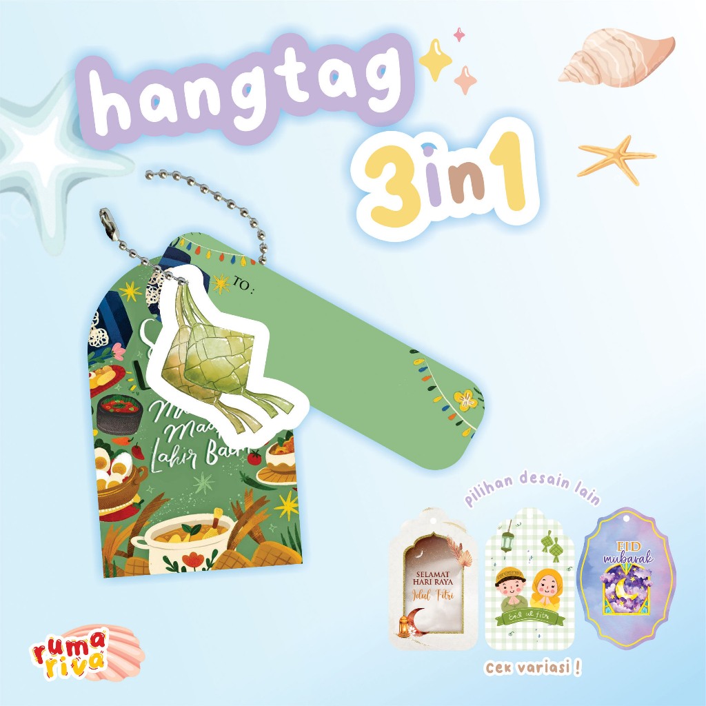 

HANGTAG 3IN1 ◽ HANG TAG IDUL FITRI ◽ EID MUBARAK ◽ LEBARAN