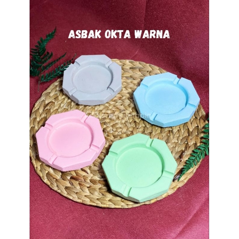 ASBAK OKTAGONAL WARNA
