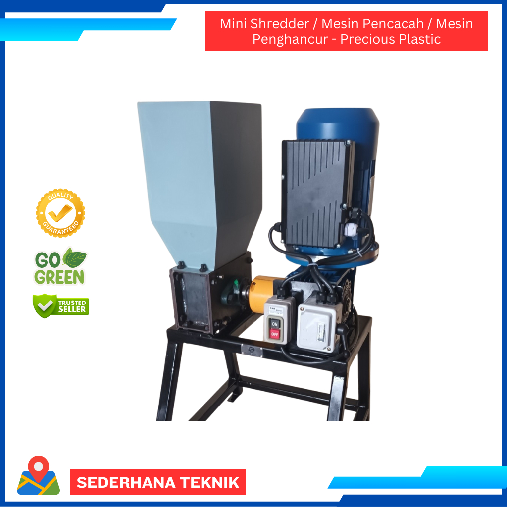 Mini Shredder / Mesin Pencacah / Mesin Penghancur - Precious Plastic