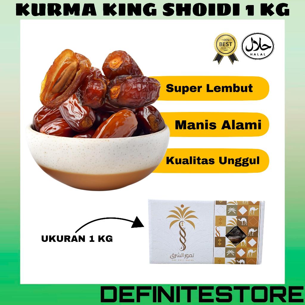 

Kurma King Dates Shoidi 1kg Manis, Lembut