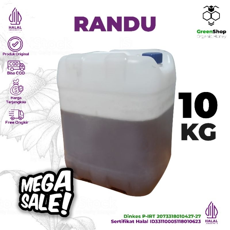 

Grosir Madu Nektar Bunga Randu Super 10kg Raw Honey