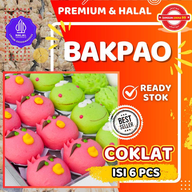 

Bakpau Karakter / Hapipau Coklat isi 6 Pcs Frozen Premium