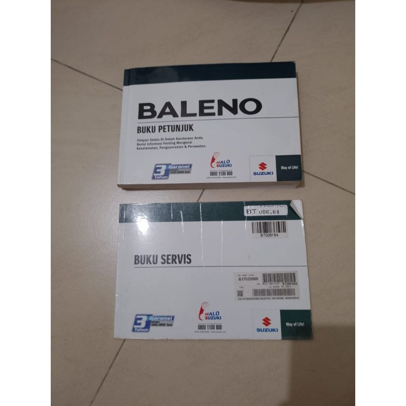 buku manual dan buku service suzuki baleno