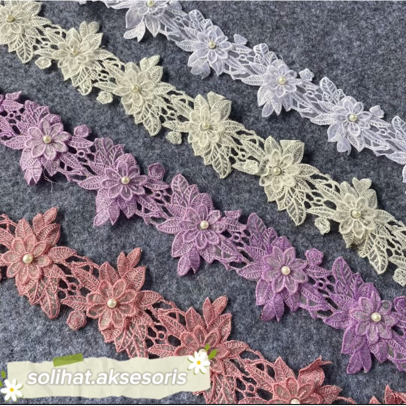 Renda bordir/pinggiran baju/1 Roll