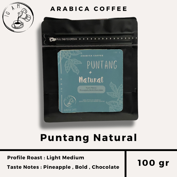 

10AM ROASTERY - Kopi Arabika Puntang Natural (100 gr)