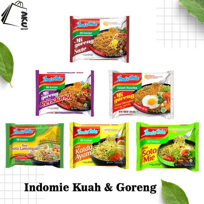 

Indomie Goreng Kuah Instan 85g