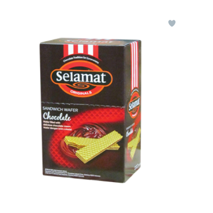 

SELAMAT WAFER CHOCOLATE PCK 15/12g