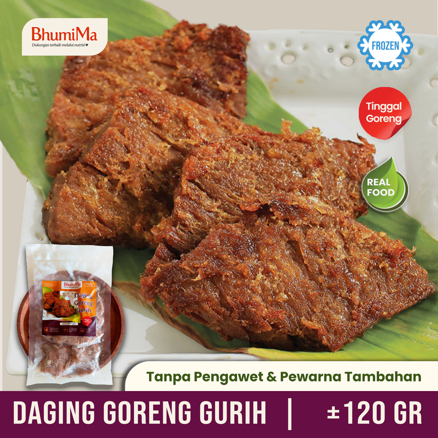 

BHUMIMA DAGING GURIH FROZEN SIAP GORENG LAUK MATANG EMPUK HALAL