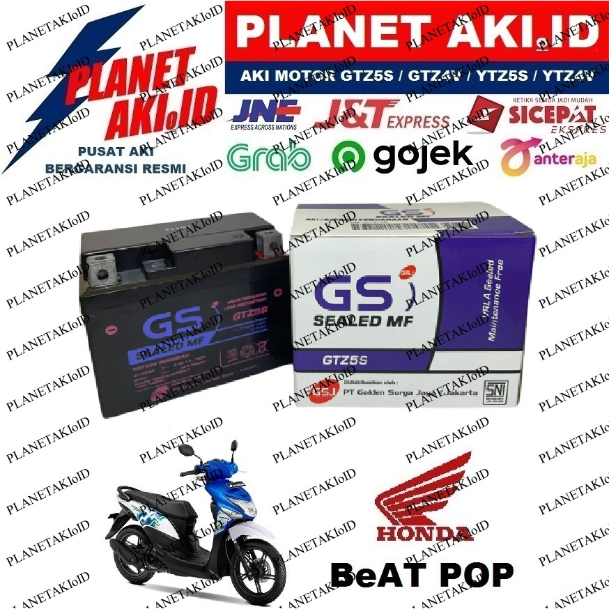 Aki Motor Honda Beat Pop GTZ5S Accu Kering MF