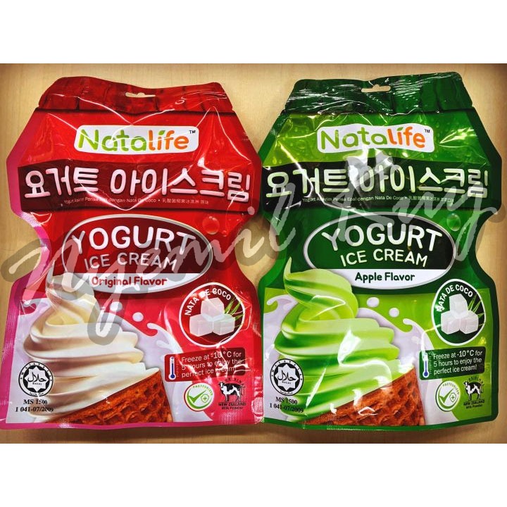 

Natalife Yogurt Ice Cream - Natalife Yogurt Ice Cream Original Flavor - Apple Flavor (Isi 5 pcs @60ml) 300ml