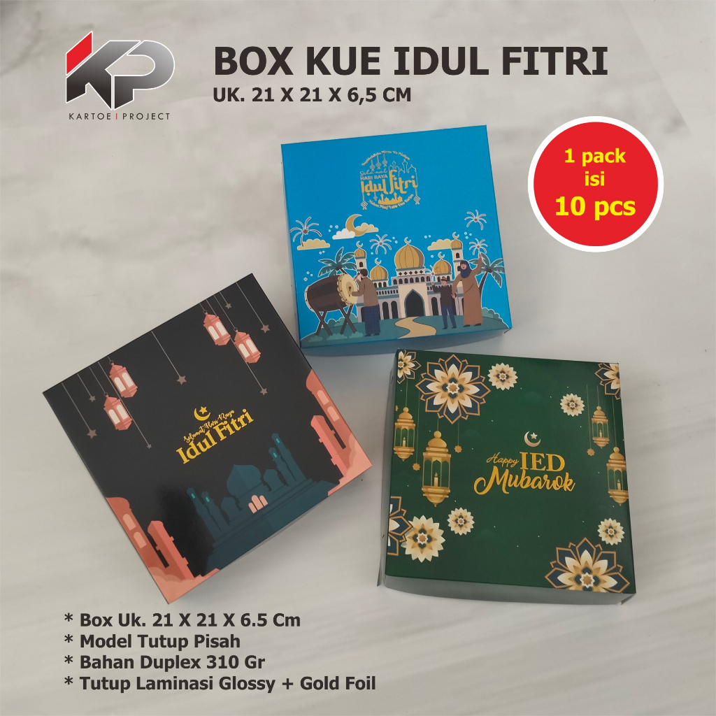 

21x21x6,5 cm BOX HAMPERS IDUL FITRI, KEMASAN IDUL FITRI, BOX HAMPER, HAMPERS IDUL FITRI
